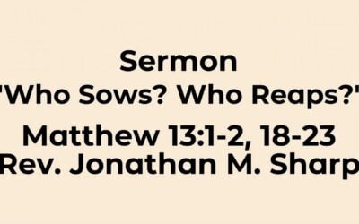 Who Sows? Who Reaps?