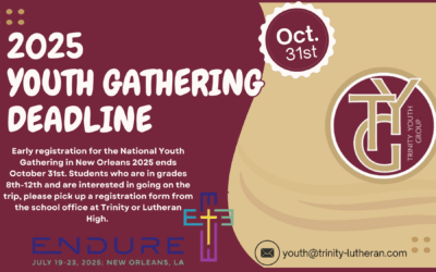 Youth Gathering Deadline