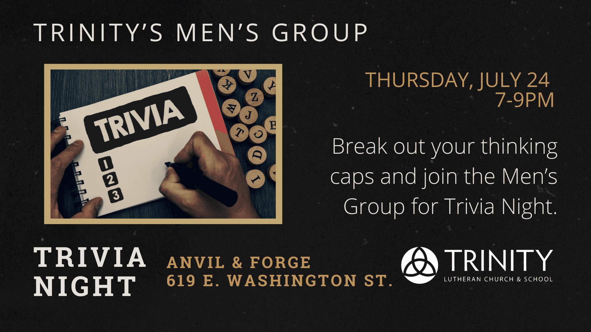 Men’s Group Trivia Night