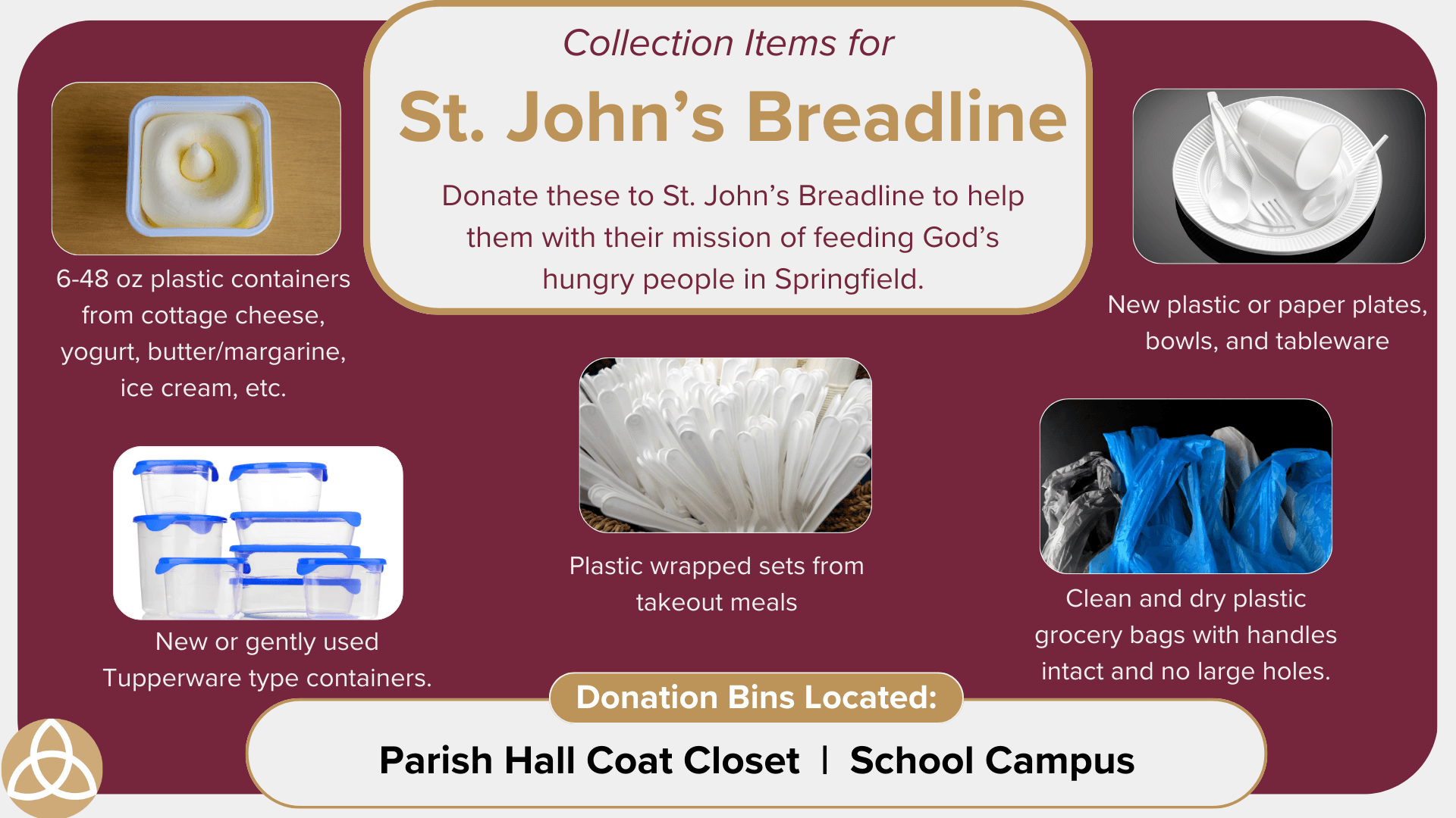 Collection Items for St. John’s Breadline
